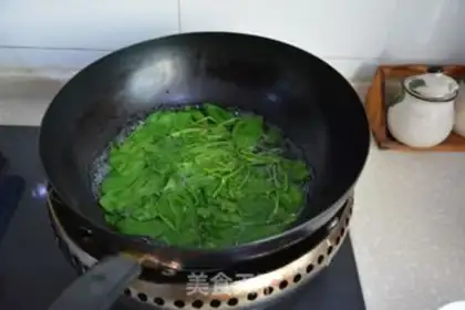 Make Spinach tofu soup step 3