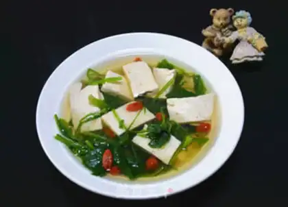 Make Spinach tofu soup step 7