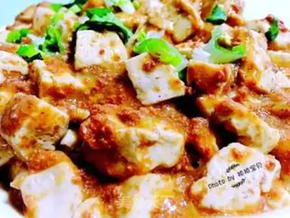 Make Crab sauce tofu step 8