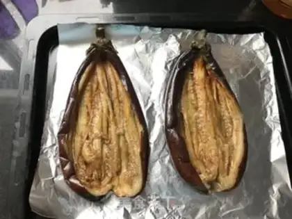 Make Flaming mushroom roast eggplant step 2