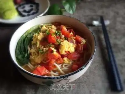 Make Tomato egg noodles step 8