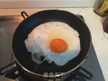 Make Egg ham burger step 11