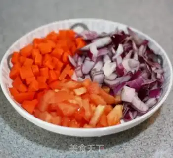 Make Hands on lamb rice step 5