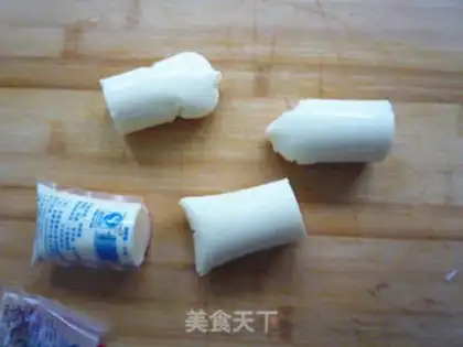 Make The mushrooms burn Japanese tofu step 1