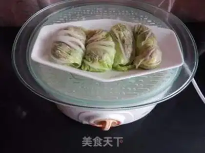 Make Three cabbage rolls step 5