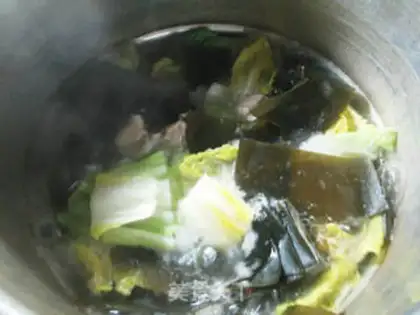 Make Seaweed broccoli soup step 5