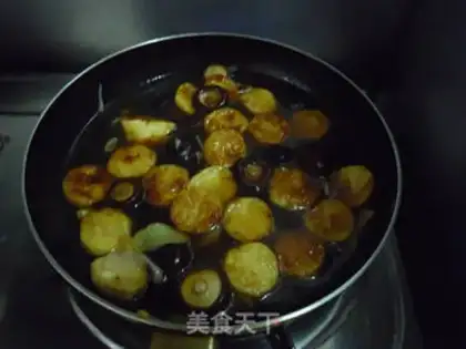 Make The mushrooms burn Japanese tofu step 12