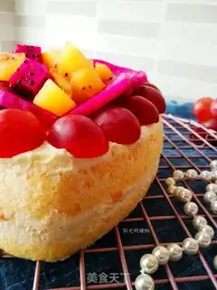 Make Heartless fruit cake step 19