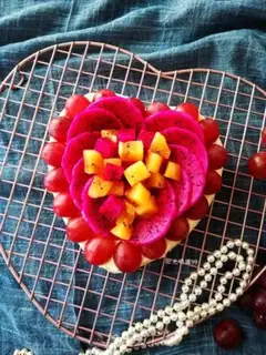 Make Heartless fruit cake step 21