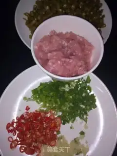 Make Sour bean horn step 1