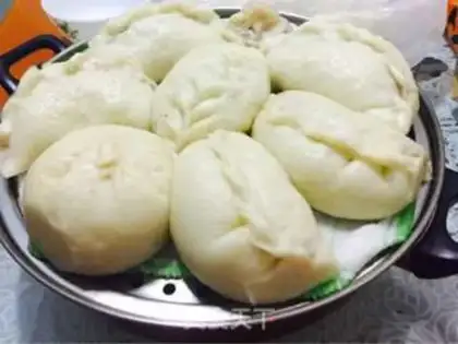 Make Red bean pig bun step 11