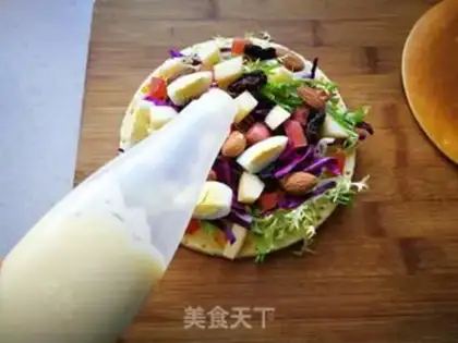 Make Pancake fruit salad step 8
