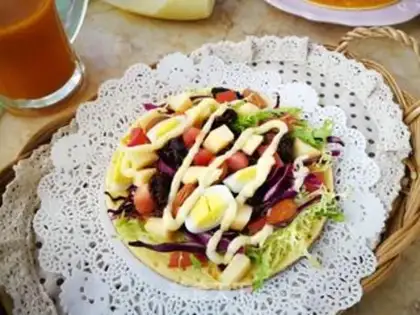 Make Pancake fruit salad step 10