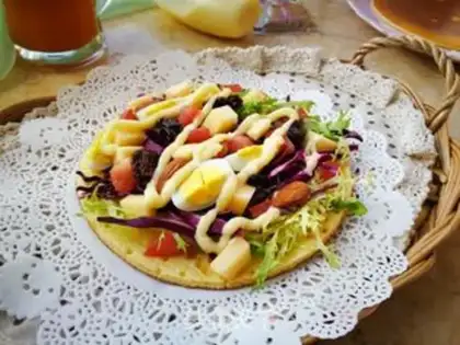 Make Pancake fruit salad step 11