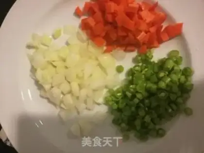 Make Onion carrot fried chicken step 4