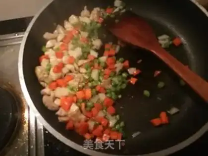 Make Onion carrot fried chicken step 8