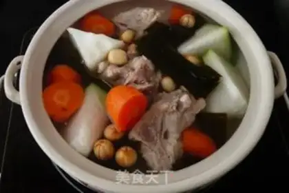 Make The winter melon with a big bone pan step 2