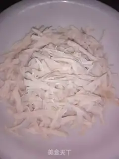 Make Spicy chicken silk step 3