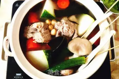 Make The winter melon with a big bone pan step 4