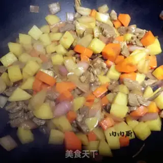 Make Lamb rice step 7