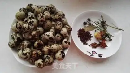 Make Five quail eggs step 1
