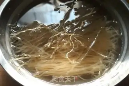 Make Powder pork powder step 1