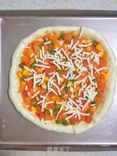 Make Pyramid chicken sausage pizza step 6