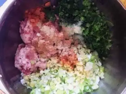 Make Porridge pork dumplings step 5