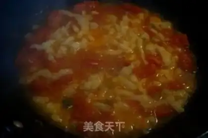 Make Tomato eggs and fish step 6