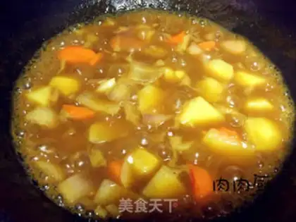 Make Thai potato curry chicken step 9