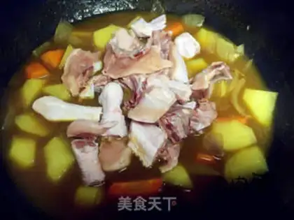 Make Thai potato curry chicken step 13
