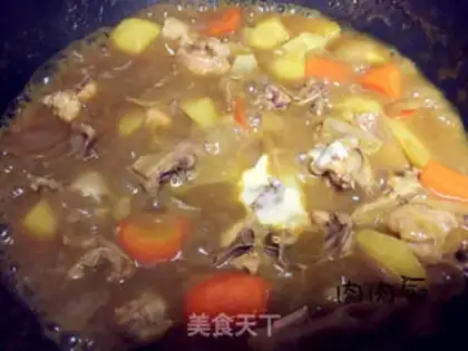 Make Thai potato curry chicken step 14