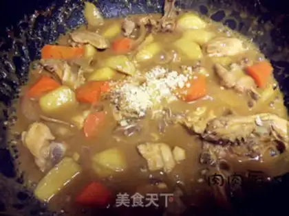 Make Thai potato curry chicken step 15