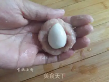 Make Quail eggs, meatballs step 8