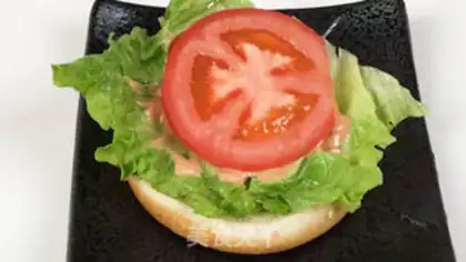 Make Easy Bear Japanese burger step 13