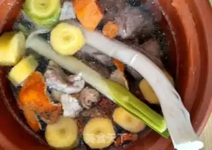 Make Carrot steak fan soup step 7