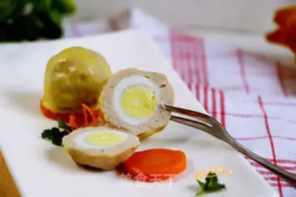Make Quail eggs, meatballs step 12