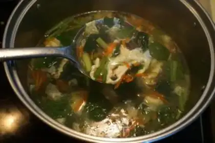 Make Soup from the sea cucumbers step 6