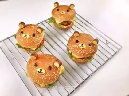 Make Easy Bear Japanese burger step 23