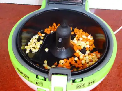 Make Corn paste fried rice step 1