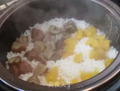 Make Pineapple rice step 5