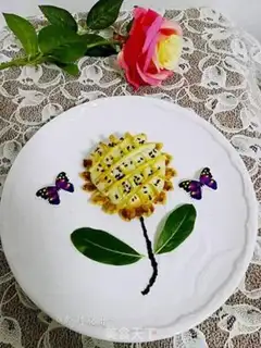 Make Make a sunflower step 16
