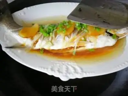Make Steamed sea bass step 9