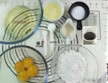 Make Black sesame rolls step 0