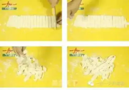 Make Handmade eggplant noodles step 10