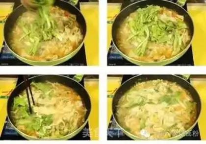 Make Handmade eggplant noodles step 16
