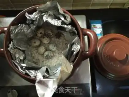 Make The salt is five cedar eggs step 5