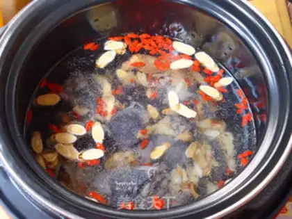 Make Four color chicken soup step 5