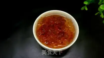 Make Peach soap horn, silver ear soup step 1