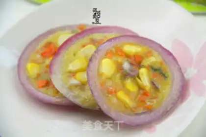 Make Onion rings, omelet step 7
